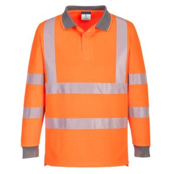 Eco Hi-Vis Polo Shirt L/S (6 Pack)  Thumbnail